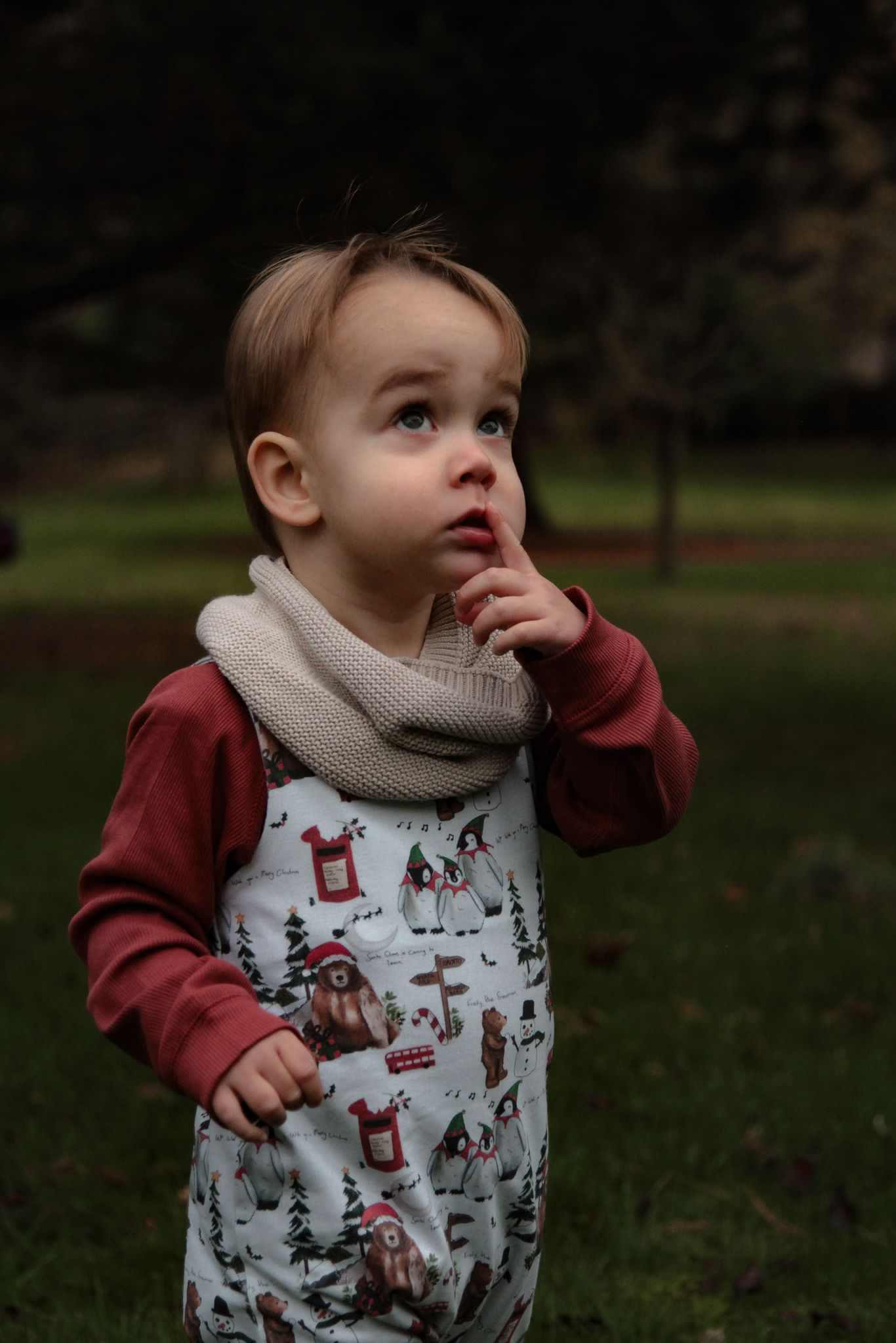 Christmas Penguin Romper