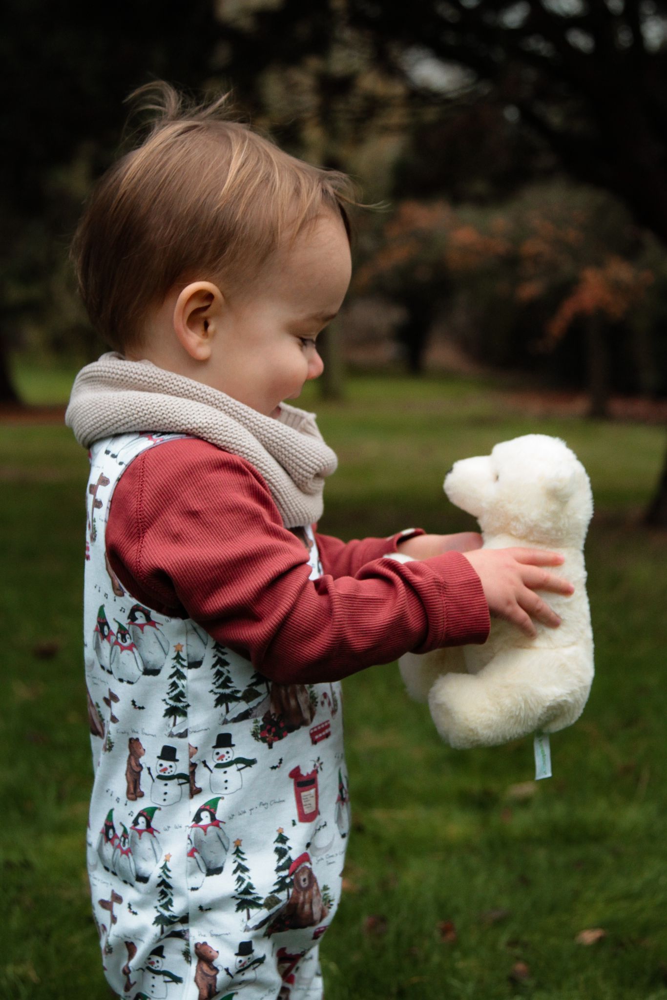 Christmas Penguin Romper