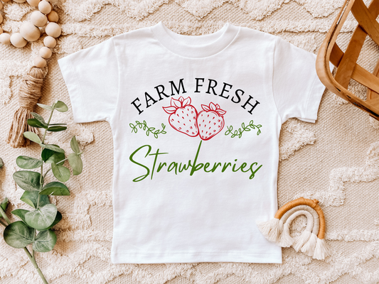 Organic Strawberries T-shirt 0-3 Years