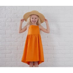 Orange Strappy Summer Dress