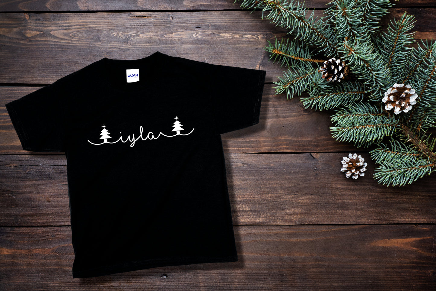 Christmas Tree Name T-Shirt