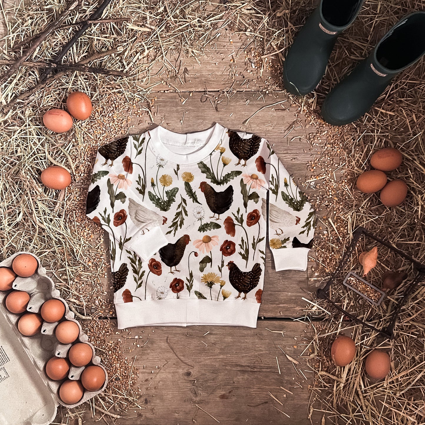 Garden Chickens Sweatshirt