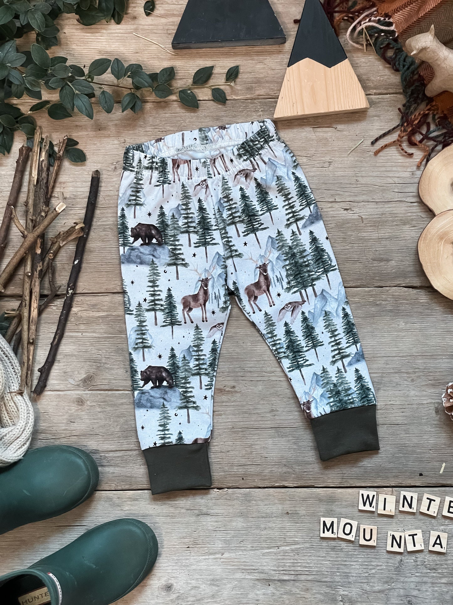 Winter Mountain Leggings 6-9 Months