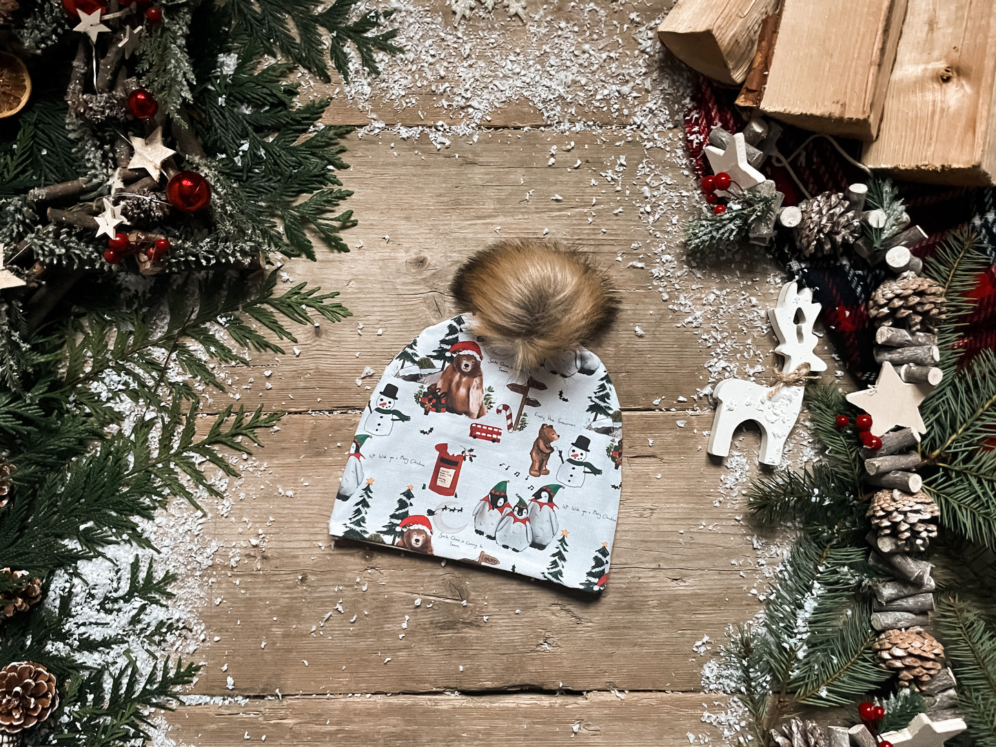 Christmas Penguin Bobble Hat