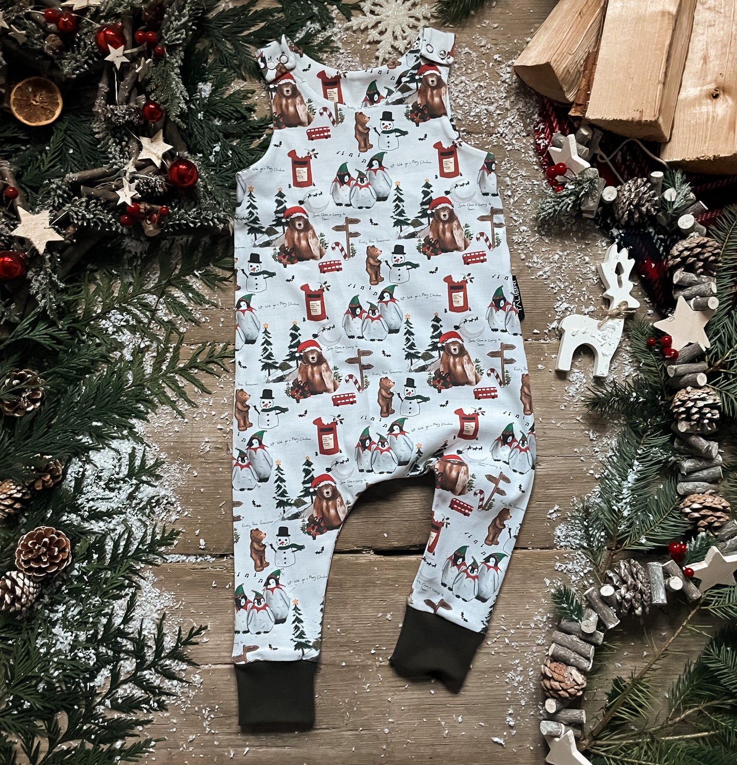 Christmas Penguin Romper