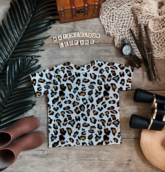 Watercolour Leopard T-shirt