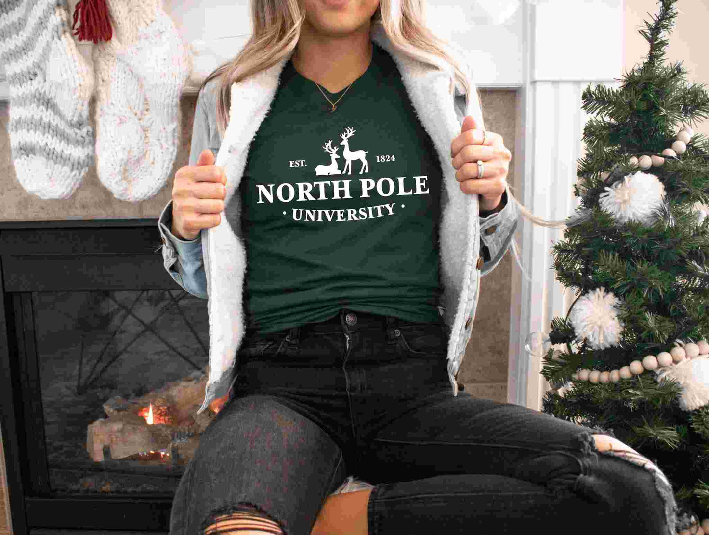 North Pole University T-shirt