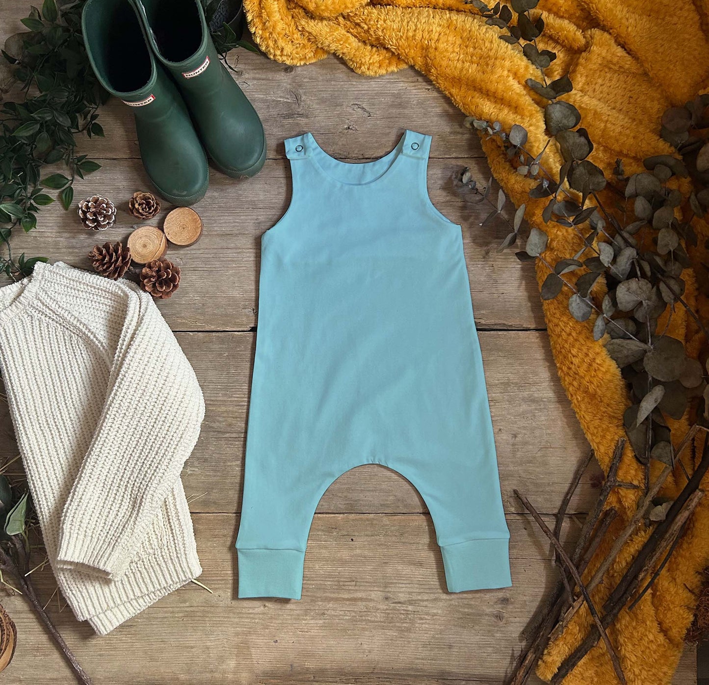 Baby Blue Romper