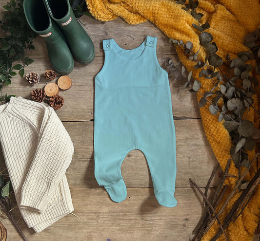 Baby Blue Footed Romper
