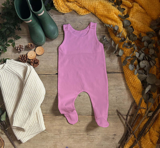Baby Pink Footed Romper
