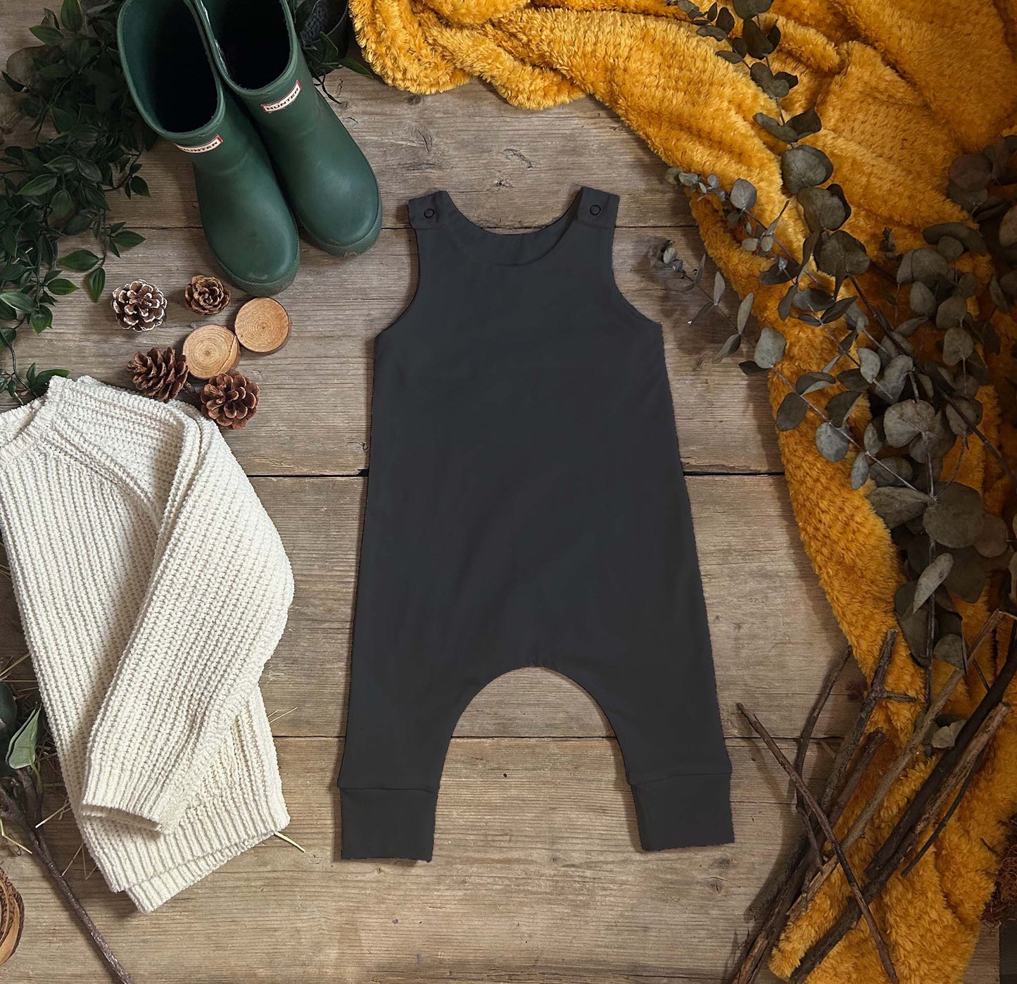 Dark Grey Romper