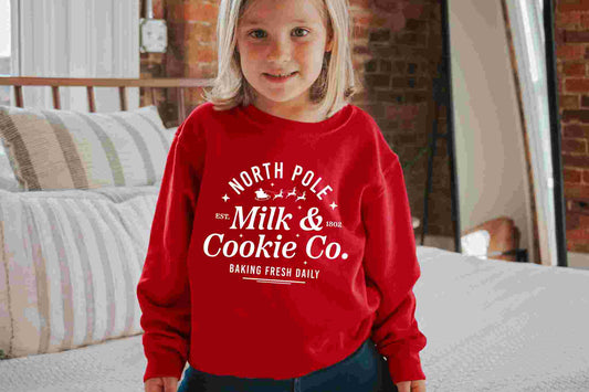 Kids Milk And Cookies Sweatshirt