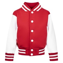 Varsity jacket red and white