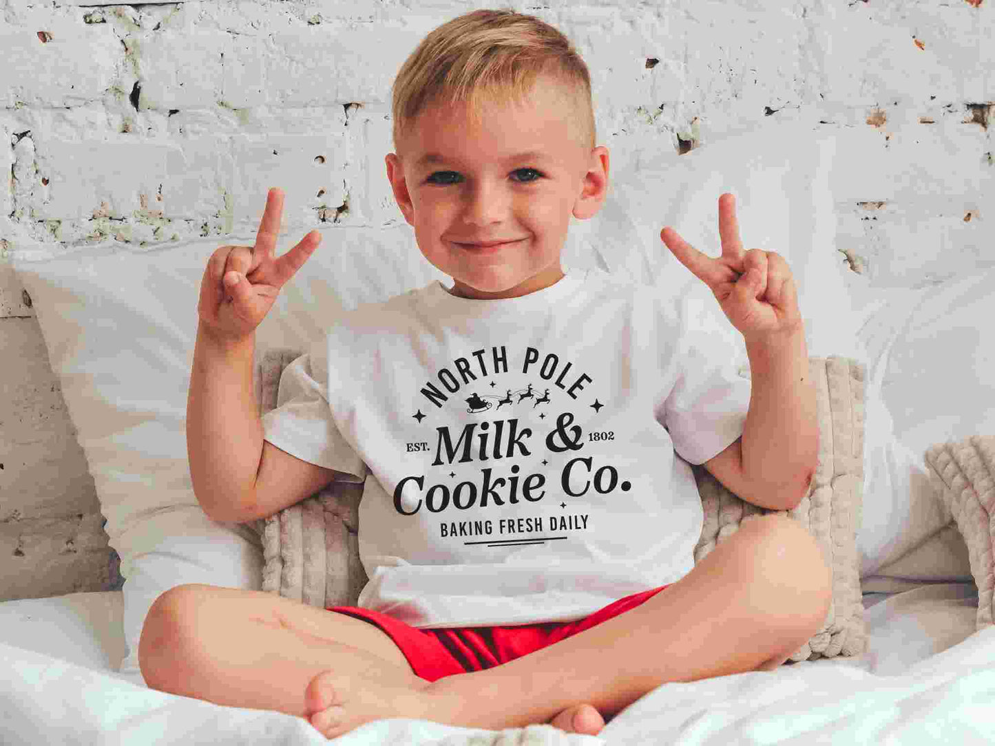 Kids Milk And Cookies T-Shirt