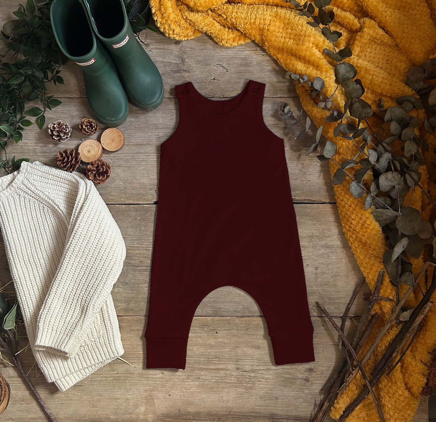 Maroon Romper