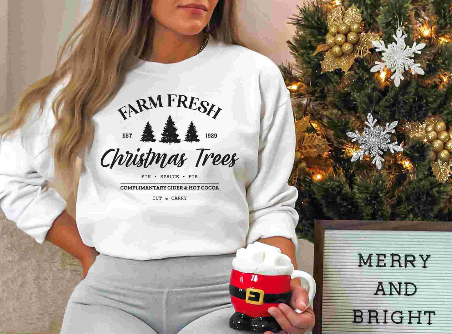 Farm Fresh Trees Sweatshirt